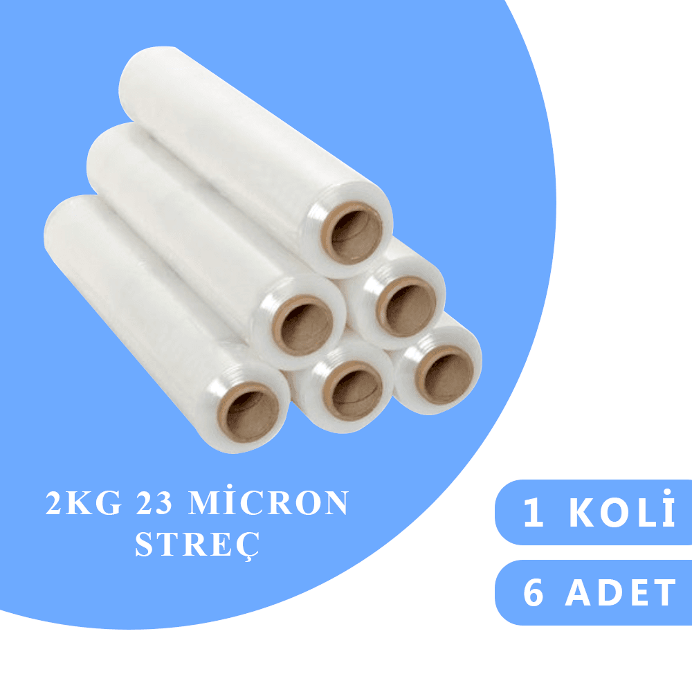 İSTWELD STREÇ 2 KG 23 MİCRON ŞEFFAF 